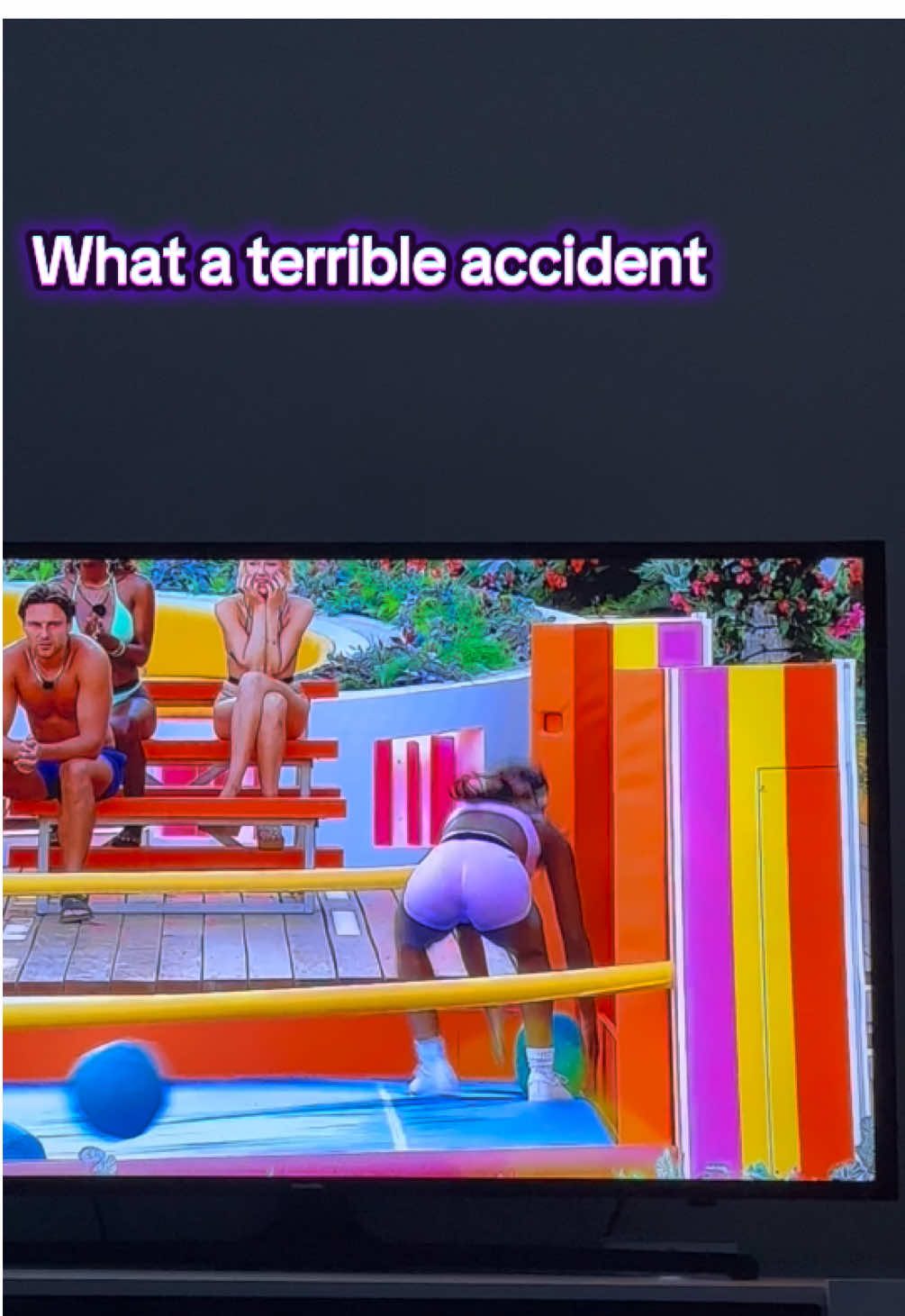 Poor Nicola, I was wondering why they didn’t have their helmets on. #nicola #LoveIsland #loveislandgames #fyp #garbie 
