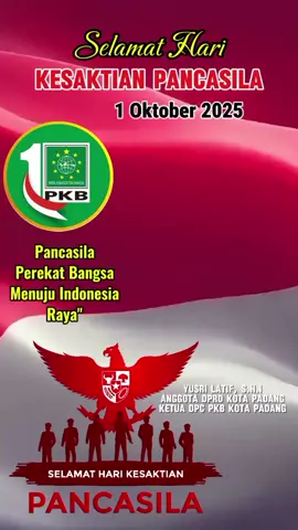 Dirgahayu Hari Kesaktian Pancasila 2025! Teruslah berpegang teguh pada lima sila, memperkuat tekad membangun negara yang maju dan adil. @YUSRI LATIF, S.HI 