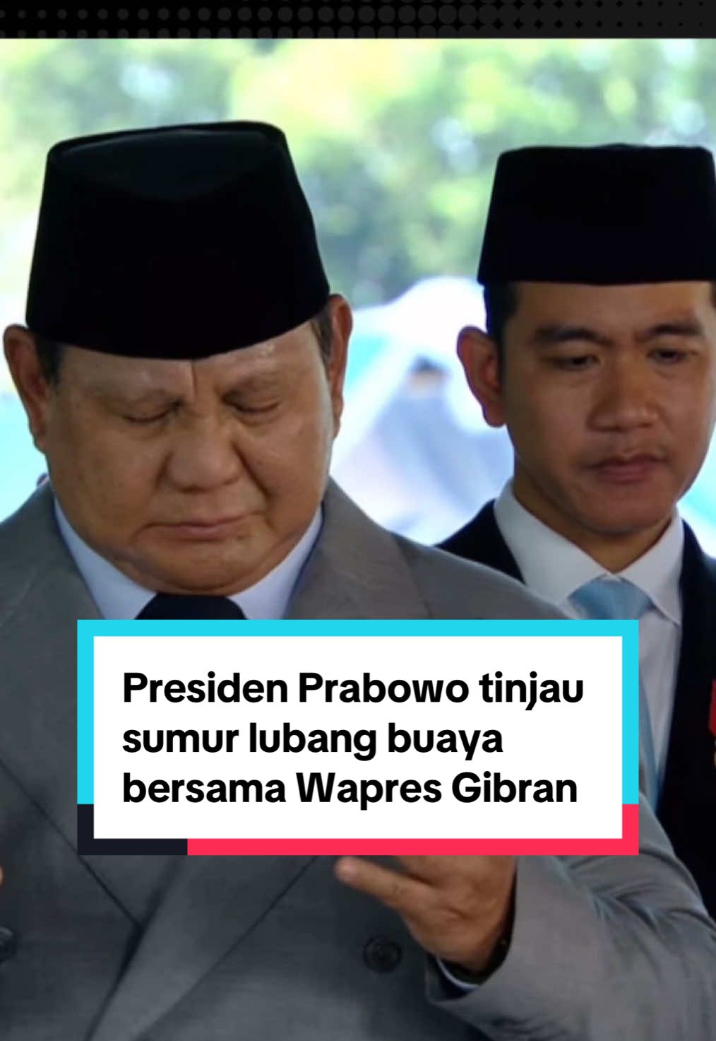 Presiden Prabowo tinjau sumur lubang buaya bersama Wapres Gibran #fyp #fypage #prabowo #prabowosubianto #gibranrakabuming 