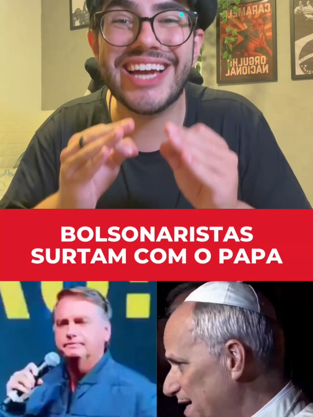 🚨 PAPA NA MIRA DA DIREITA!!! 🚨 O Papa Leão afirmou que não é pró-vida quem se diz contra o 4b0rt0 mas defende a pen4 de m0rt3 ou o maltrat0 a imigrantes. A fala viralizou e, claro, rendeu ataques da extrema-direita e de bolsonaristas, que não aceitaram ouvir essa verdade.