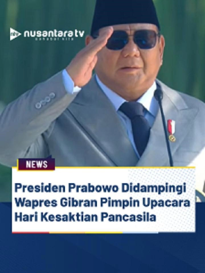 Presiden Prabowo Subianto memimpin momen Upacara Peringatan Hari Kesaktian Pancasila Tahun 2025 di Monumen Pancasila Sakti, Jalan Raya Pondok Gede, Lubang Buaya, Jakarta Timur. Jajar pasukan terlihat memasuki lapangan upacara sekitar pukul 07.30 WIB, diiringi alunan marching band. Adapun upacara kali ini mengusung tema 