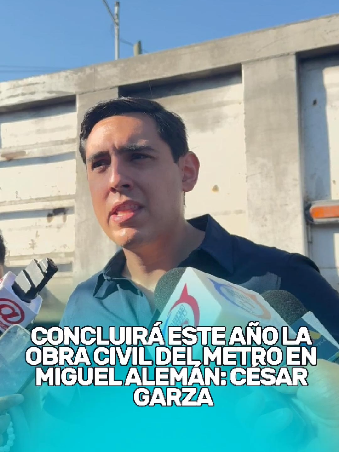 El alcalde de Apodaca, César Garza Arredondo, aseguró que la obra civil del Metro en la avenida Miguel Alemán estará terminada a finales de este año.