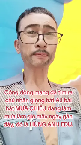 Bài hát MƯA CHIỀU do A.I sáng tác và trình bày đang làm Mưa, làm Gió trên cộng đồng mạng mấy ngày qua! HÙNG ANH EDU xin được phép Tóp Tóp diễn xuất để mọi người thấy được sức mạnh của TRÍ TUỆ NHÂN TẠO A.I mà HÙNG ANH EDU là Doanh nghiệp đầu tiên đi tiên phong ở Phú Thọ chia sẻ với miễn phí với cộng đồng kiến thức và cách sử dụng A.I trong cuộc sống, trong công việc hàng ngày. #muachieu #trituenhantaoai #hunganhedu #tuvanthietkepccc #hethongpccc 