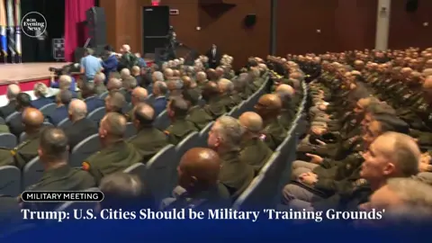 Hundreds of generals and admirals were summoned from around the world last week for Tuesday’s unusual meeting with Defense Secretary Pete Hegseth at the Marine Corps Museum in Quantico, Virginia. #military #army #militarylife #militarytiktok #trump #militarytok