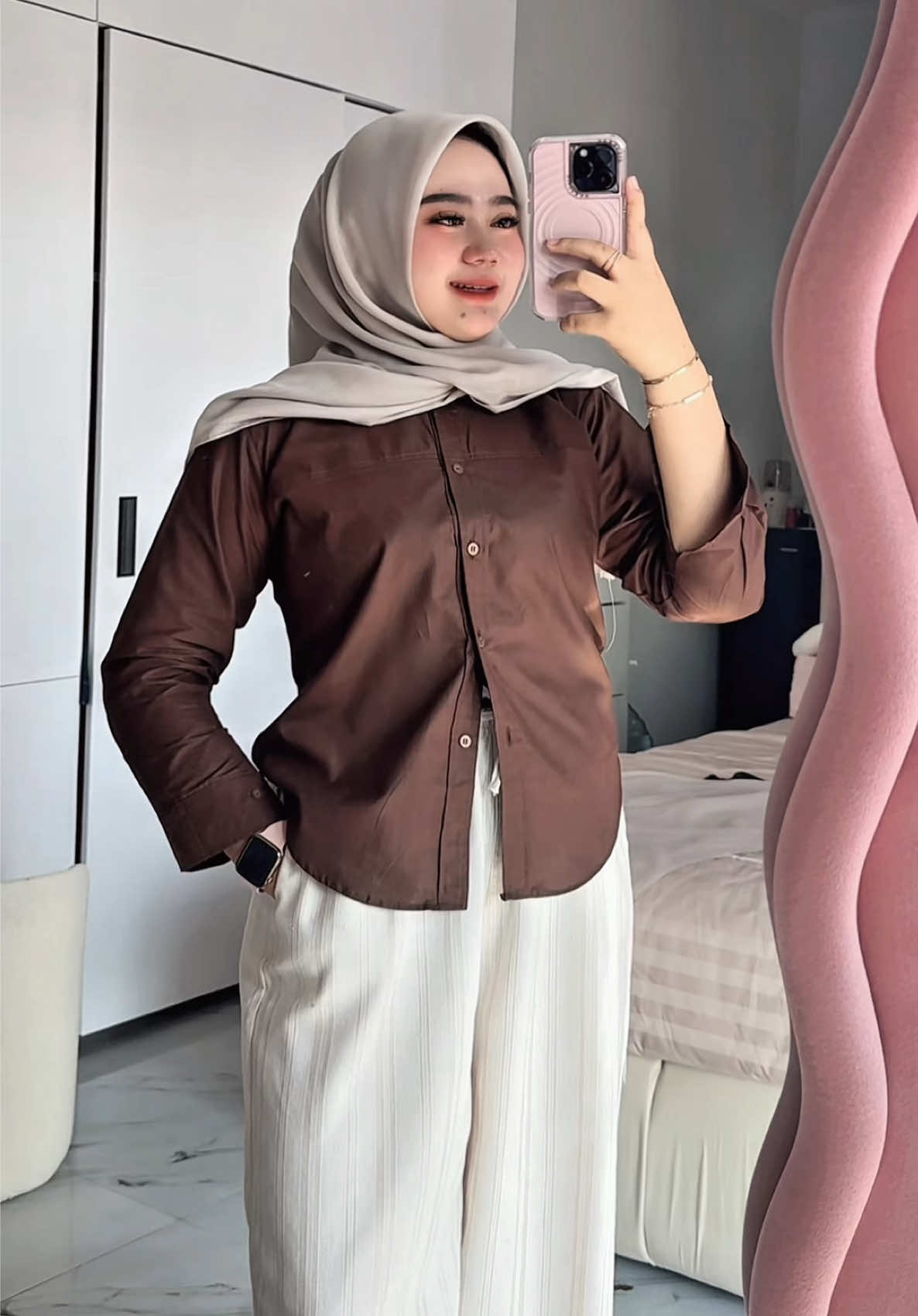 Membalas @Indaahhhh lg turun beb ini harga nya warna coffe nya cakep bingittt🤎 @ALMADA FASHION #atasanwanita #kemeja #fypシ゚ 