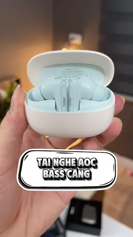Siêu phẩm mới ra mắt thiết kế đẹp nghe nhạc hay lại còn là hàng chính hãng của AOC thì đúng là trùm trong mức giá bình dân #vietreviewthat #tainghebluetooth #aoc 