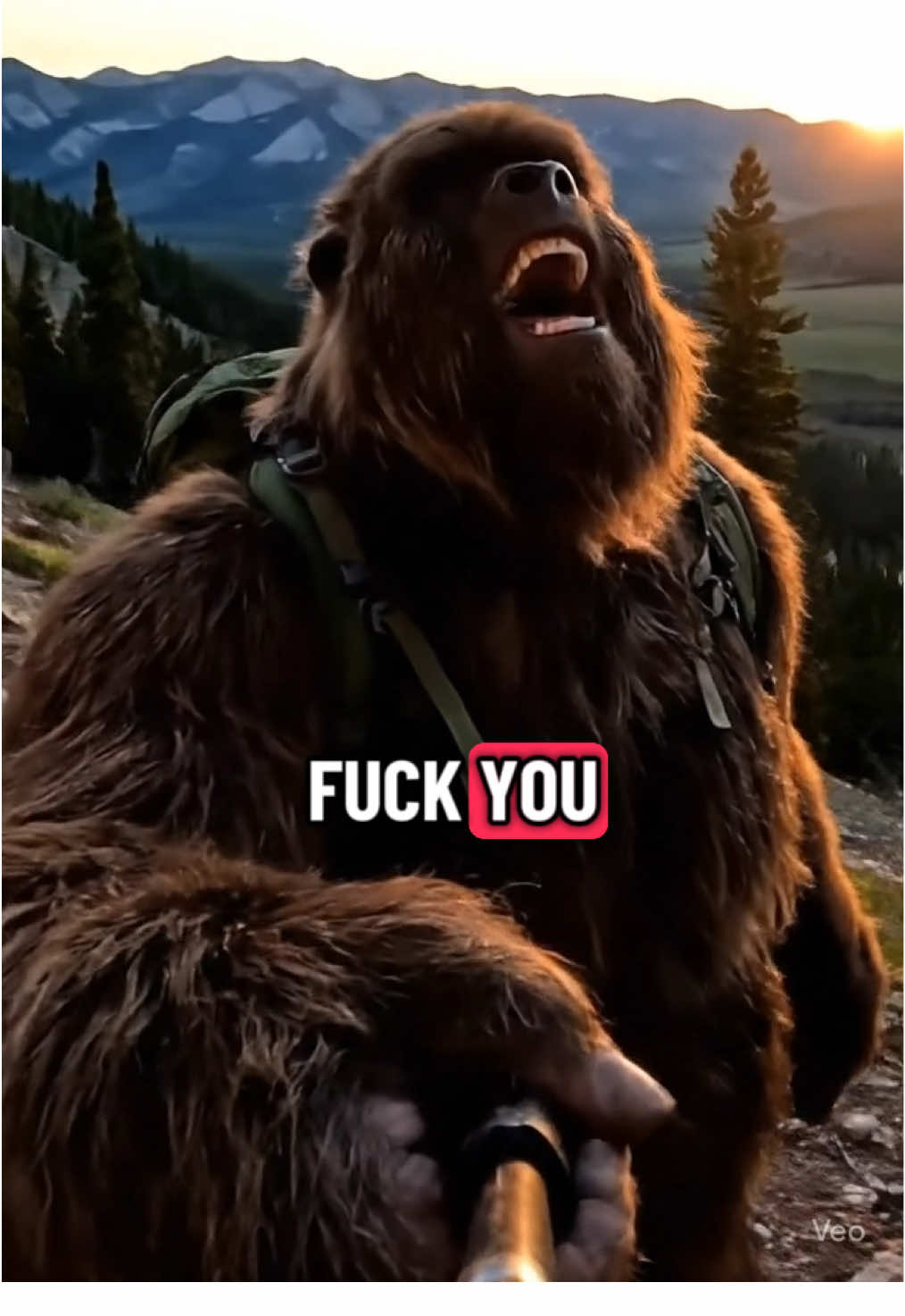 Replying to @La-sse  Your ex asked me to send this back 😅😬 #veo3 #Veo #bigfoot #humor #rotsoop 