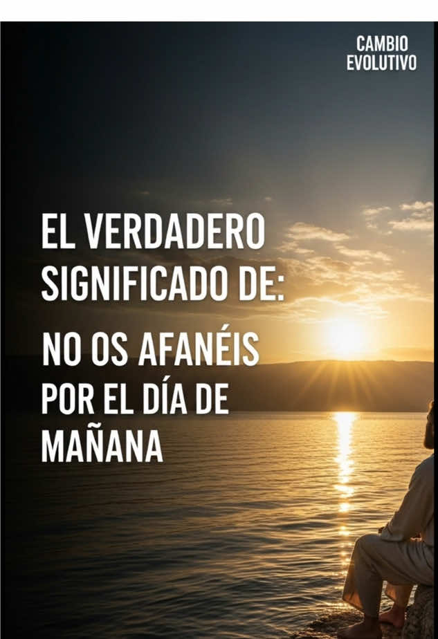 ¿Sabías que cuando Jesús dijo “No os afanéis por el día de mañana” en Mateo 6:34, usó una palabra griega que significa “dividir la mente en pedazos por la ansiedad”? En este video corto descubrirás el verdadero sentido de sus palabras en el idioma original, el griego koiné, y cómo lo entendían los campesinos y pescadores del siglo I. 👉 Aprende cómo esta enseñanza puede ayudarte hoy a soltar la angustia y vivir con paz, confiando en Dios día a día. #Mateo634 #NoOsAfaneis #SabiduriaDeJesus #CambioEvolutivo #Biblia    
