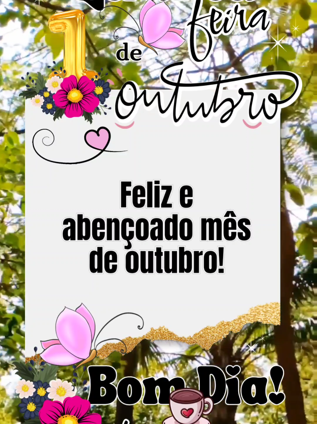 🌹Bom dia, bem-vindo, outubro!🌹 #bomdia #quartafeira #bemvindooutubro #felizquartafeira #mensagem 