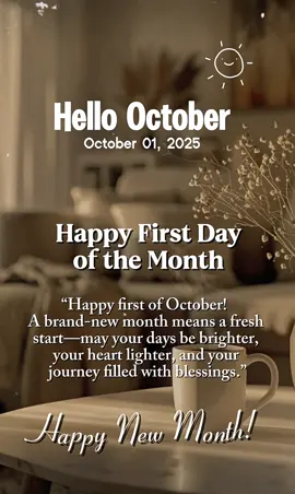 Happy New Month#welcomeoctober#blessings#fyp#quotes#CapCut 