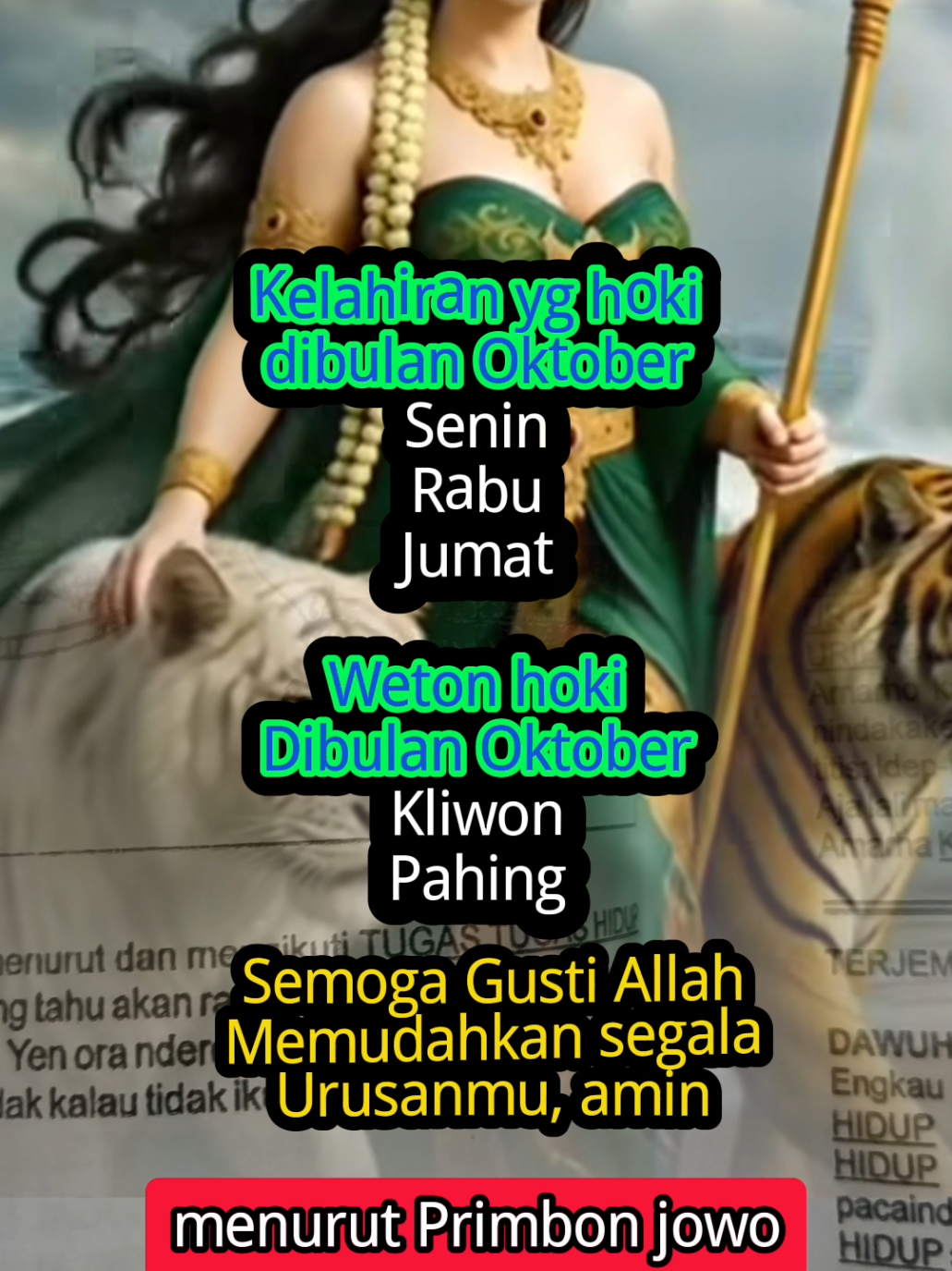 kelahiran hoki #primbon #weton 