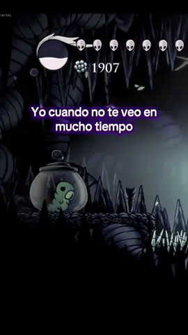 Quisiera verte más seguido pero valoro los minutos que nos vemos en el Bus #hollowknight #larvita #juego #dedicatoria #paraella 