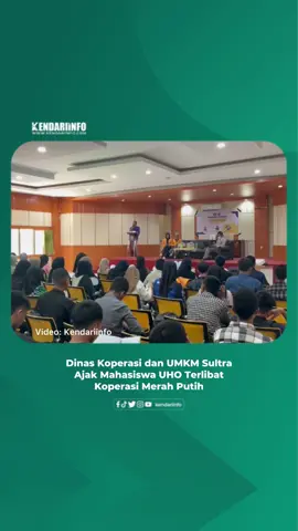 Dinas Koperasi dan UMKM Sulawesi Tenggara (Sultra) menegaskan pentingnya peran generasi muda dalam memperkuat dan andil dalam koperasi merah putih di tingkat lokal. Keterlibatan mahasiswa dan kaum milenial sangat strategis untuk mempercepat tumbuhnya gerakan koperasi. Hal itu disampaikan Kadis Koperasi dan UMKM Sultra, La Ode Muhammad Shalihin, saat menjadi pembicara dalam seminar bertajuk “Revitalisasi Koperasi dari Simbol Menuju Solusi Ekonomi Rakyat” yang digelar Himpunan Mahasiswa Jurusan (HMJ) Pendidikan Ekonomi, Fakultas Keguruan dan Ilmu Pendidikan (FKIP), Universitas Halu Oleo (UHO), Selasa (30/9/2035). Shalihin menilai dalam keterlibatan mahasiswa dan kaum milenial sangat strategis untuk mempercepat tumbuhnya gerakan koperasi, khususnya melalui program koperasi merah putih yang kini sudah terbentuk di desa dan kelurahan. “Tahun 2025 ini, koperasi merah putih sudah terbentuk di tingkat desa dan kelurahan. Kami berharap para mahasiswa, ketika kembali ke daerahnya, bisa berpartisipasi. Minimal menjadi anggota atau mendukung program-program koperasi tersebut,” katanya. Ia menjelaskan tidak ada syarat khusus untuk menjadi anggota koperasi. Warga cukup berdomisili di desa atau kelurahan setempat, serta menyetor simpanan pokok dan simpanan wajib. Menurutnya, dengan keterlibatan langsung masyarakat, koperasi akan semakin transparan, akuntabel, dan mampu berkembang. Shalihin menambahkan, koperasi bukan hanya instrumen ekonomi formal, melainkan wadah kebersamaan yang bisa menjadi penopang utama ekonomi rakyat. Karena itu, peran generasi muda dinilai sangat vital untuk memastikan koperasi tidak berhenti sebagai papan nama. Ketua HMJ Pendidikan Ekonomi UHO, Gina Fazriati, menyampaikan seminar memang dirancang agar mahasiswa memahami persoalan koperasi sekaligus mendorong solusi nyata. Ia mengatakan visi keilmuan FKIP UHO Kendari sejalan dengan semangat revitalisasi koperasi yang diangkat dalam seminar HMJ Pendidikan Ekonomi. Prodi itu menargetkan lahirnya pendidik, wirausahawan, serta praktisi koperasi yang cerdas, komprehensif, dan berkarakter mulia sesuai karakteristik wilayah pesisir, kepulauan, dan pedesaan. Dengan bekal keilmuan itu, mahasiswa didorong bukan hanya memahami teori, tetapi juga mampu memberi solusi bagi tantangan nyata perekonomian rakyat di tingkat lokal. “Revitalisasi koperasi penting agar keberadaannya kembali ke tujuan utama, yaitu kesejahteraan anggota dan penguatan ekonomi kerakyatan,” ucapnya. #kendariinfo #kendari #sulawesitenggara #sultra 