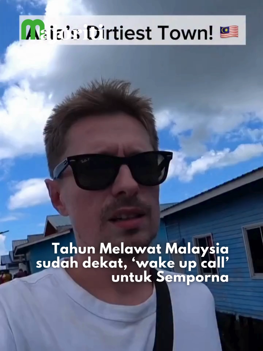 Alamak, siap tulis 'Asia's Dirtiest Town' pula tu #majoriti #beritaditiktok #trendingnewsmalaysia #semporna #sabah