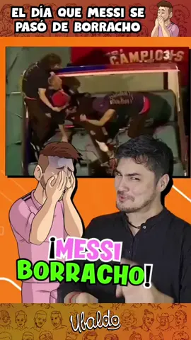 ¿Ya viste a Messi borrachito? 😅 ¡hip!  #futbol #humor #Messi 