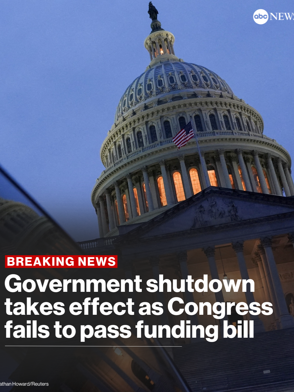 The federal government is officially shut down. ABC News' Jay O'Brien explains how we got here.