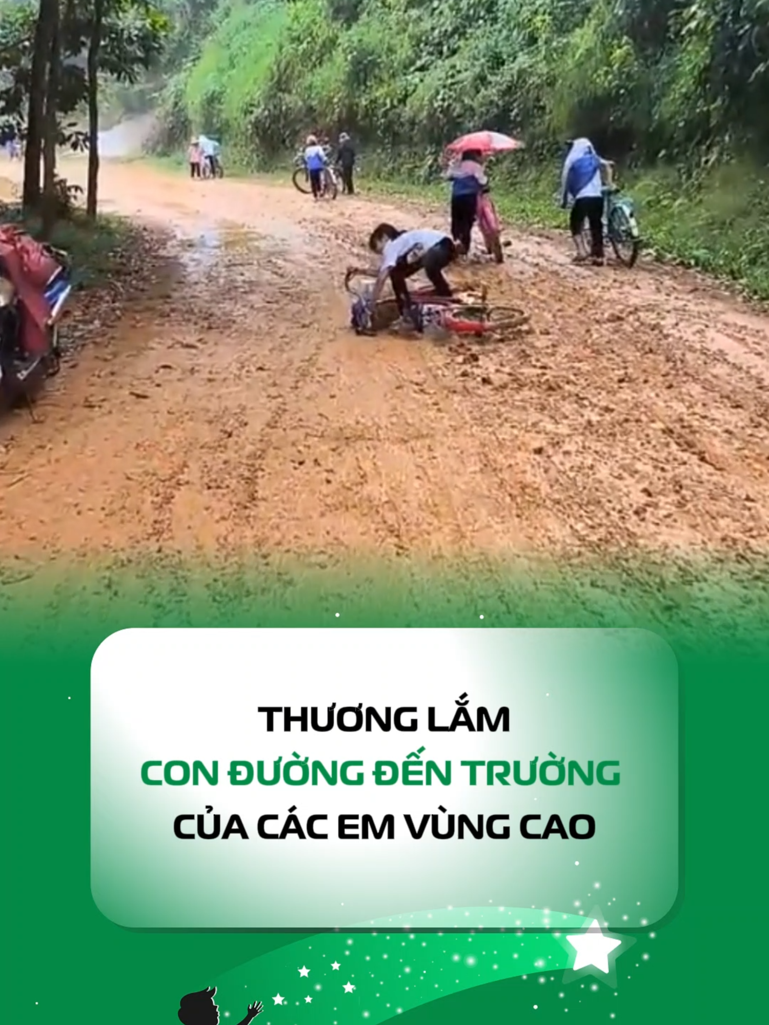 Con đường đến trường vào những ngày đầu năm học sao mà thương các em quá #inetch #dieuuocintech #intechgroup #baolu #baolumientrung #camhung #hoctap #vungcao