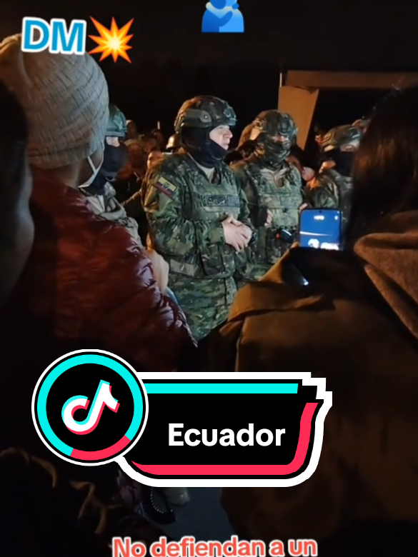 Sabemos que usted son mandados por este presidente a mat⚰️r sin piedad al pueblo pero ustedes militares y policías  tienen el poder para sac💪r a este presidente que está destruyend💥 nuestro país unamos nos y saquem🫂s del poder a este infel😡z mentir💸s que nos está matand pueblo contr🫂 pueblo   #fueranoboa #fueranoboa #videoviral #fueranoboa #ecuador @Territorio 5 @Luisa González @Rafael Correa Delgado @CNN en Español @BBC @teleSUR 