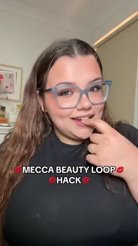 this is NOT advised but if you want to 😝 #mecca #meccabeautyloop 