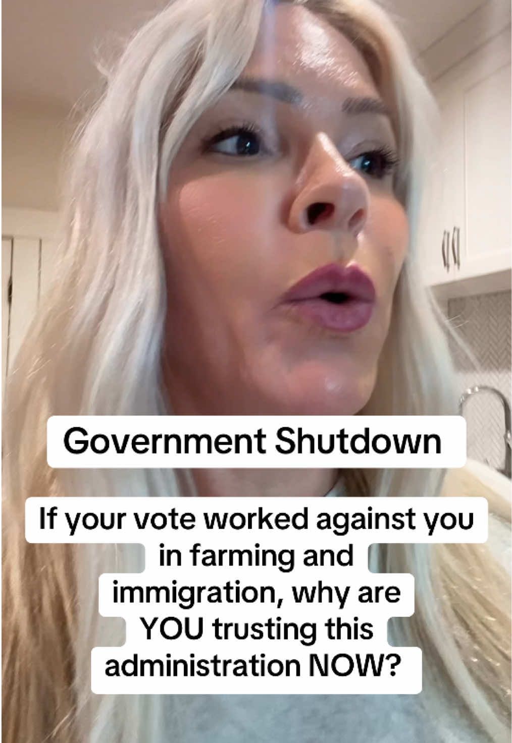 If you voted for Donald Trump and your family is being negatively hurt by policies that are affecting farming and policies that are affecting immigration, for example, why are you trusting this administration to make good decisions about your healthcare? 9/30/25 The citizens of the United States need to be able to reason with one another. It’s us against the government. The government works for us!  #GovernmentShutDown #soybean#Deportation#takeyourpowerback#ComeTogether