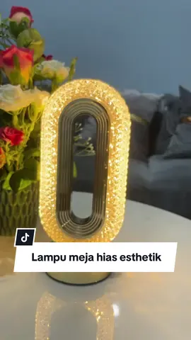 Bikin ruangan jadi tambah mewah dan aesthetik #lampumeja #lampuhias #lampuaesthetic 