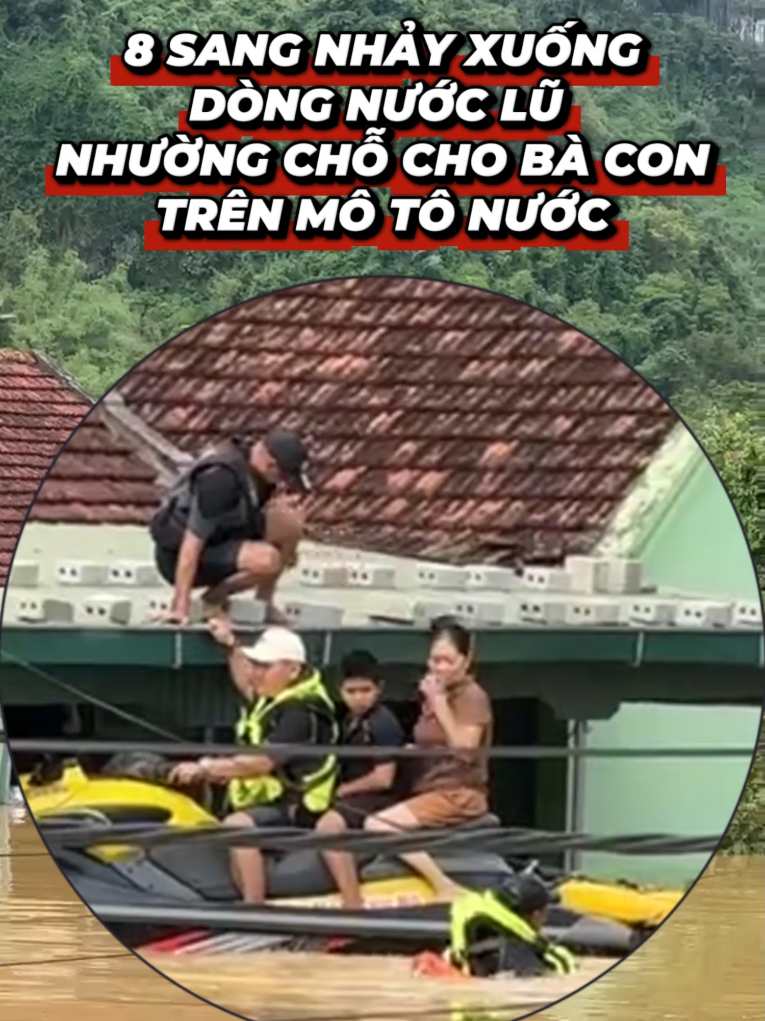 TRẬN LŨ LỊCH SỬ TẠI TÂN KỲ - NGHỆ AN 💔 Cả một vùng quê chìm trong biển nước, trắng xóa mênh mông... Thương bà con nơi rốn lũ, đội 8 SANG BDS đã nỗ lực hết sức đưa mọi người ra khỏi vùng nguy hiểm, bằng mọi cách có thể. Có những đoạn đường nước xiết, cây cối, dây điện chằng chịt, cano không thể vào được, anh em chỉ còn cách dùng jetski luồn lách giữa dòng nước để cứu người. 🏃‍♂️ 8 Sang luôn ưu tiên chỗ cho bà con, có đoạn đưa jetski vào thì ko còn chỗ, 8 Sang xuống bơi theo sau jetski, chỉ mong thêm được một người an toàn nữa, là thêm một niềm hy vọng. 🌧️ Lũ dữ cuốn trôi tất cả, nhưng tình người vẫn ở lại — trong từng cái nắm tay, từng ánh mắt động viên nhau vượt qua khó khăn. 🙏 Cầu mong bình an cho bà con Tân Kỳ, và xin gửi lời cảm ơn đến tất cả những tấm lòng đang cùng 8 SANG BDS hướng về miền Trung thân yêu. 💙 #8sang #8SangBDS #SieuBao #SieuBaoRaGaSa #baoragasa #sieubaobualoi #baoso10 #baoso9 #Baoso10 #Bualoi