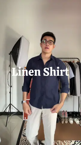 Fav Linen Shirt ✨  #linenshirt #kemejalinen #kemejapria #OOTD 