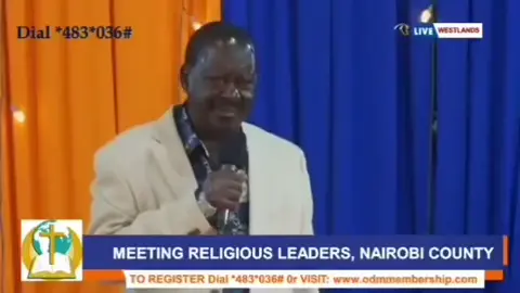 Raila Odinga to Kisumu Central Mp Dr Joshua Oron. 