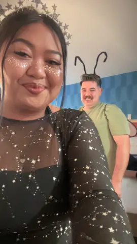 Oogied and boogied as Evangeline and Ray 🤭🎃 #disneyland #oogieboogiebash #halloweencostume 