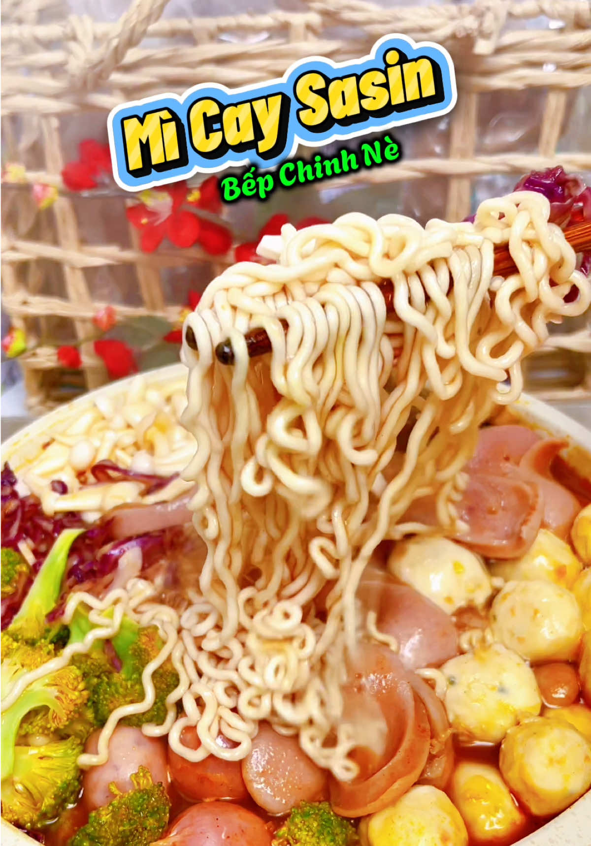 Combo 5 gói Mì Cay Sasin vị kim chi ngon chuẩn vị ngoài hàng #micay #mycay #micaysasin #micay7capdo #bepchinhne 