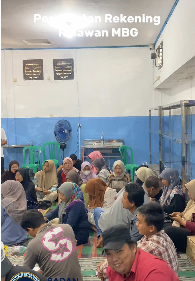 pembuatan rekening relawan MBG.     #makanbergizigratis #mbg 