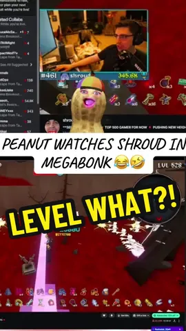Peanut can’t believe @shroud and what level he’s at in Megabonk 🤣😂 🎬twitch.tv/theburntpeanut @theburntpeanut #theburntpeanutclip #theburntpeanut #theburntpeanutclips #fyp #peanut    