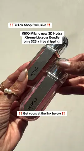 Tiktokshop exclusive @KIKO Milano USA new 3D Hydra Xtreme Lipgloss Bundle in shade 01 and 03.. only $25 + free shipping!!  #kikomilano #kikomilanolipgloss #3dhydralipgloss #tiktokshopdeals #tiktokshopmusthaves @KIKO Milano 