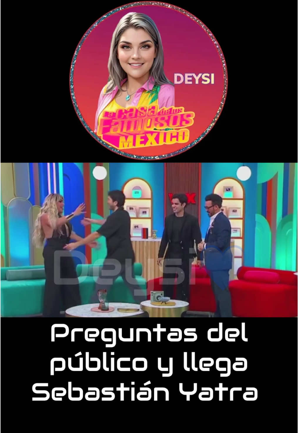 Preguntas del público y llega Sebastián Yatra.. #lacasadelosfamososmx #aaronmercury #wendyguevara #sebastianyatra 