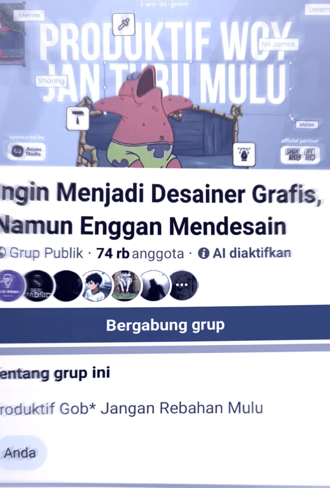 Produktif G*lk jangan turu mulu #desaingrafis #fypシ゚viral🖤tiktok #canva 