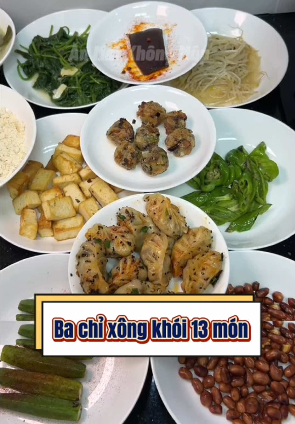 Bão số 10 đi qua, tôi chiêu đãi món thịt ba chỉ xông khói 13 món cùng nhà. #monngonmoingay #nauan #food #viral #fyp 