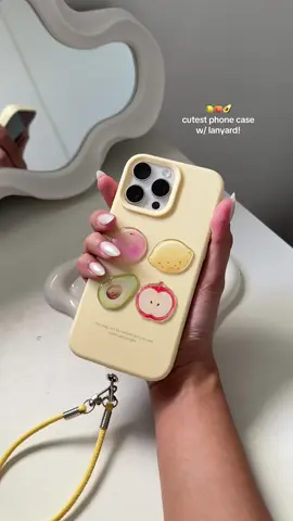 so inlove with my fruity phone case!! 🤍✨ #phonecase  #case #butteryellow #iphonecase #caseforiphone 
