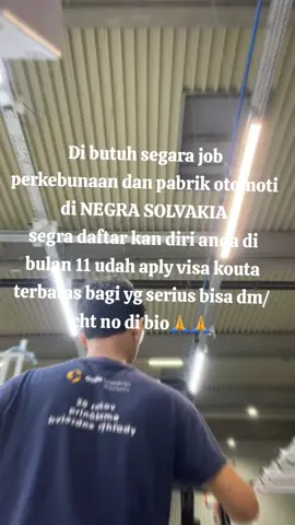 #lokerluarnegri #solvakia🇸🇰 #cahayatrainingcenter #di butuh kan segera job otomotif dan perkebunan segera kouta terbatas bagi yg serus bisa DM/CHT NO YG DI BIO🙏🙏
