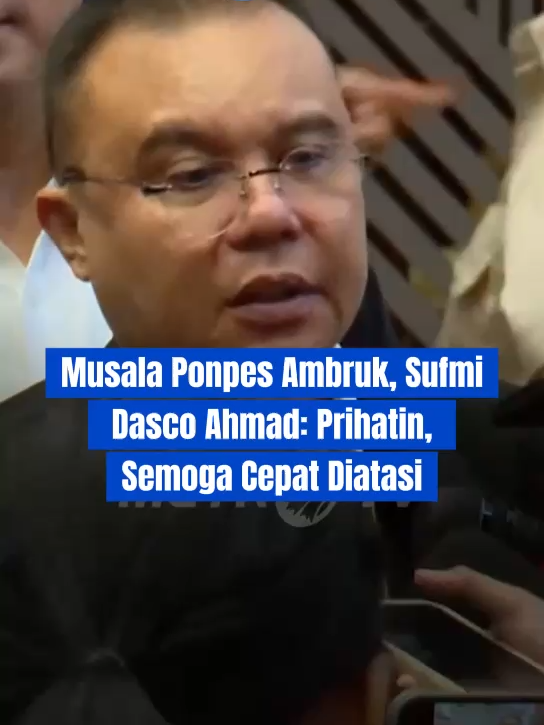Sufmi Dasco Ahmad prihatin dan meminta pemerintah untuk gerak cepat untuk tangani korban musala ambruk di Sidoarjo. #berita #beritatiktok #dpr #dprri #fyp