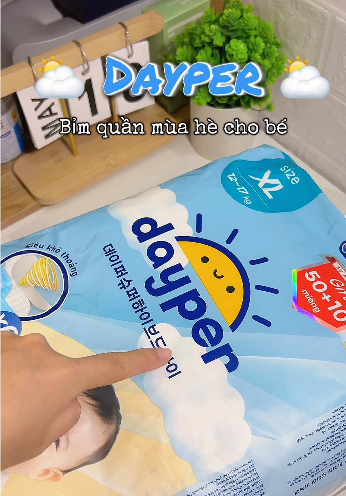 Bỉm quần dayper mỏng nhẹ mùa hè cho bé yêu 🌦️ #xuhuong #bimquanchobe #dayper #mevabe #bim 
