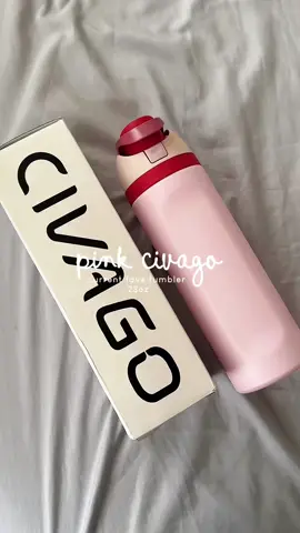 Leak proof, insulated and have built-in straw!! ✨ #tumbler #insulatedtumbler #watertumbler #cutetumbler #civago 