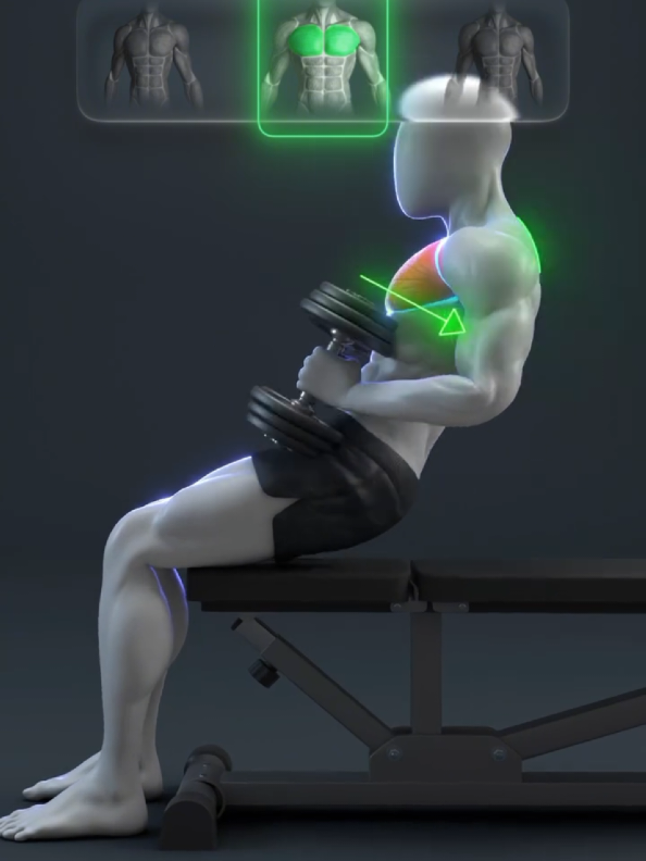 🔥 The Best Dumbbell Bench Press Tutorial You'll Ever Watch  #motivation #demic #bodybuilding #trendingnow #FitnessTips 