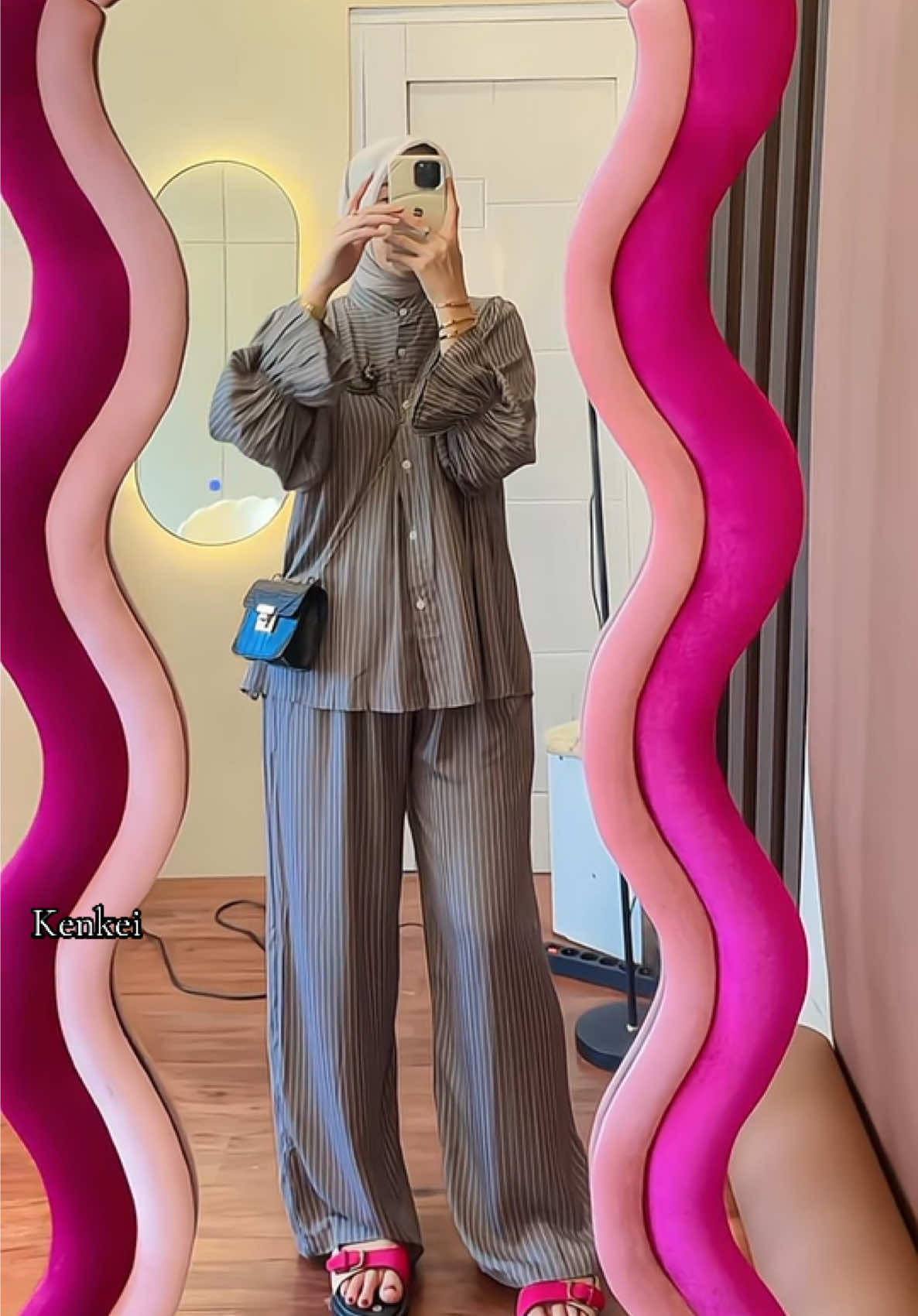 Oneset cantik 🩶🩶🩶 #oneset #onesetcantik #onesetkekinian #ootdhijabstyle 