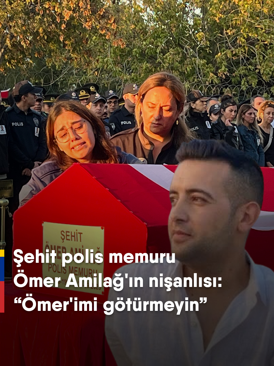 🔴 İzmir Balçova'da 16 yaşındaki saldırganın karakola düzenlediği saldırıda yaralanan polis memuru Ömer Amilağ, 23 günlük yaşam mücadelesini kaybederek şehit oldu. 🇹🇷   📌 Şehidimizin nişanlısının feryadı yürekleri dağladı: 