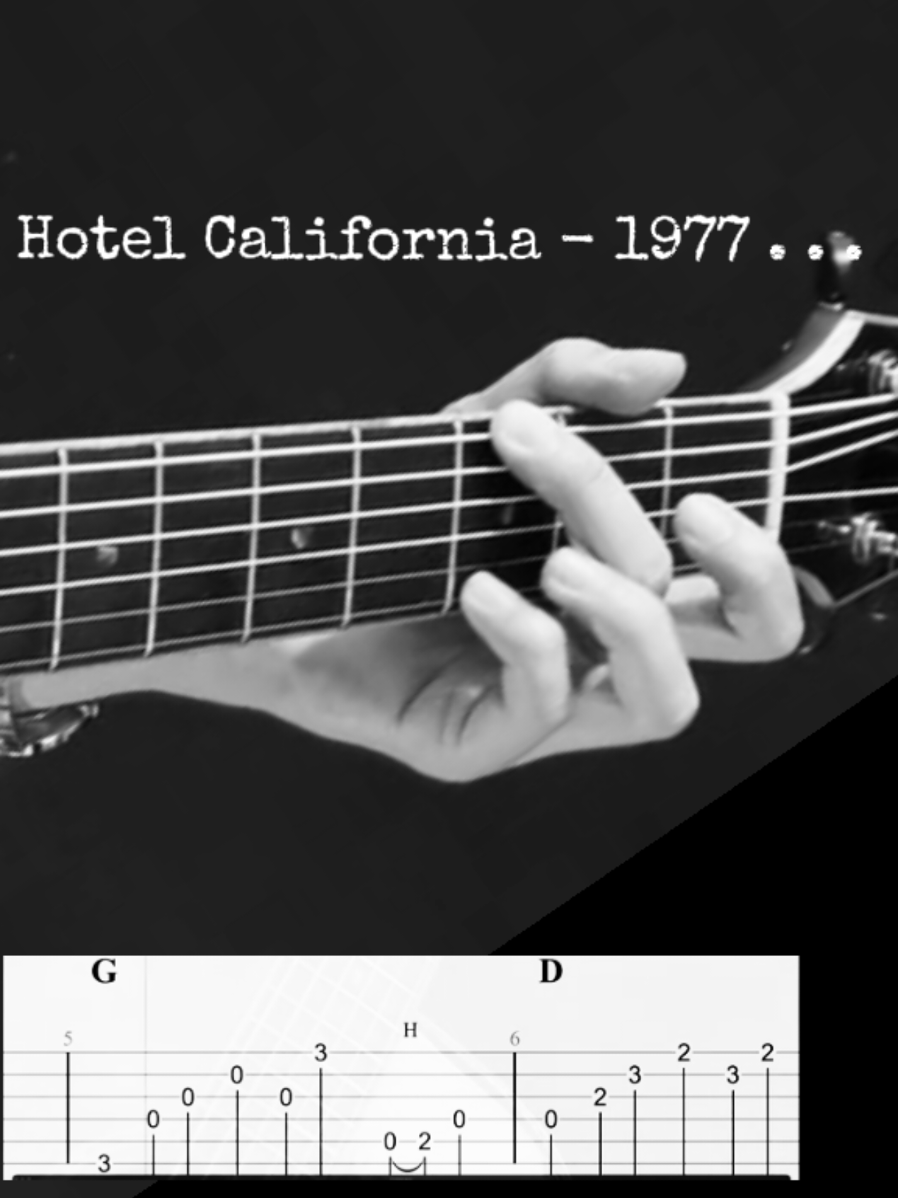 Hotel California-1977, lightweight version for acoustic guitar #guitarlesson 