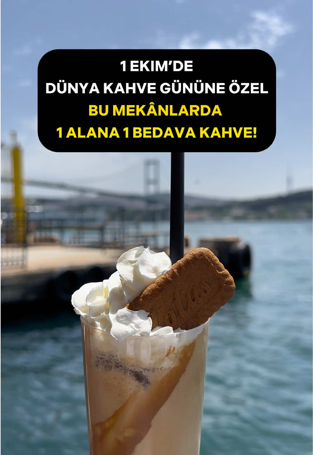 📅 1 Ekim ☕🌍 Dünya Kahve Günü Öneri reklam değil. Ücretli tanıtım/iş birliği değildir. This is a recommendation, not an advertisement. It is not a paid promotion/collaboration. ✨ Sadece Bugün: Bu kafelerde 1 alana 1 bedava kahve! 📍 Magnolia Shop 📍 Kaffee Schütz 📍 Gloria Jeans Coffee 💸 Diğer indirimler: 🐧 Penguen Coffee Roastery → Filtre kahve %50 indirim ☕ Mikel Coffee → Filtre kahve sadece 50 TL 🌟 Nevada Coffee → %20 indirim 👉 Gitmek istediğin kişiye gönder! 💛 #kahve #istanbul #اسطنبول #türkiye 