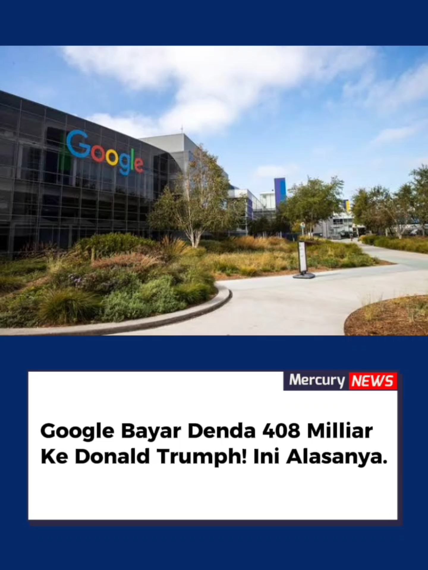 Google dijatuhi hukuman membayar ganti rugi sebesar Rp 408 miliar kepada mantan Presiden Amerika Serikat, Donald Trump. Putusan ini dijatuhkan pengadilan California setelah Google dinilai bersalah karena memblokir akun YouTube Trump pada Januari 2021, usai kerusuhan di Gedung Capitol. Google berdalih pemblokiran dilakukan demi mencegah konten pemicu kekerasan, namun tim hukum Trump menilai langkah itu melanggar kebebasan berekspresi. Kasus ini kembali memunculkan perdebatan besar soal batas kebebasan berbicara di era digital dan sejauh mana perusahaan teknologi bisa mengatur konten di platform mereka. Sumber: Kompas  #Google #DonaldTrump #NewsUpdate #BeritaTerkini #MERCURYNEWS #radiomercury