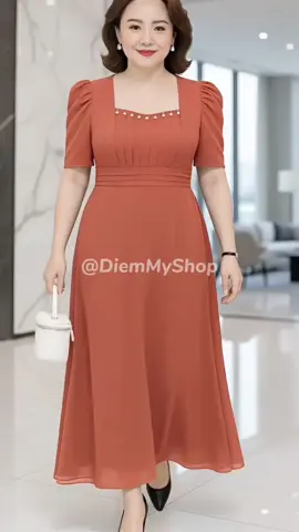 Đầm maxi xếp ly tinh tế – sang trọng, trẻ trung, hợp mọi dịp #VayDepTrungNien #Thoitrangtrungnien #thoitrangbigsize #MacDepMoiNgay #xuhuong 