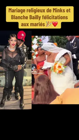Mariage religieux de Minks et Blanche Bailly : félicitations aux mariés. ❤️🎉  #blanchebailly #minks #cmrinfluencialhub #mariagecamerounais #pourtoi 