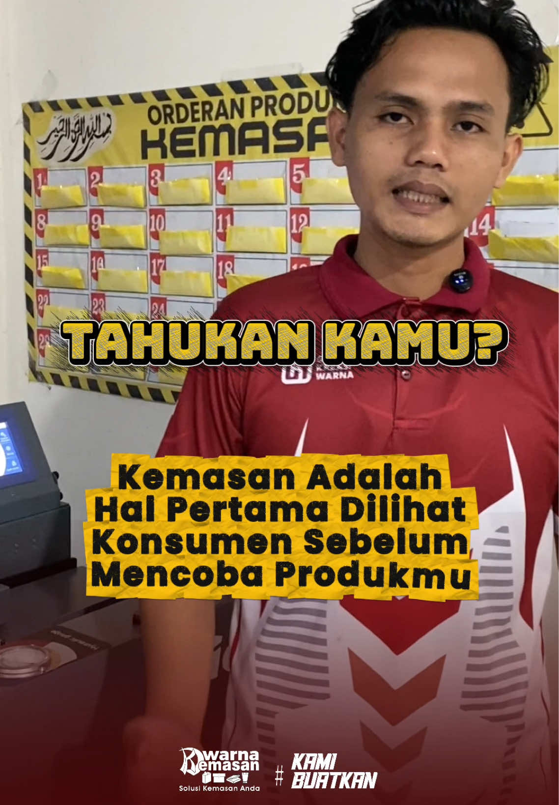 Kemasan bukan sekadar bungkus, tapi wajah pertama produkmu ☺️ Untuk order dan konsultasi GRATIS mengenai kemasan untuk produk mu bisa langsung menghubungi melalui nomor Whatssapp kami  📲 WA : 082335501125 #dwarnakemasan #custompackaging #percetakankemasan #standingpouch #tiktokshop 